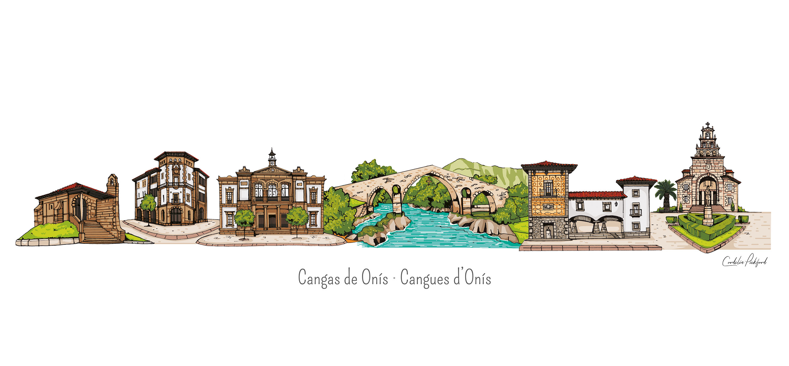 Skyline de Cangas de Onís