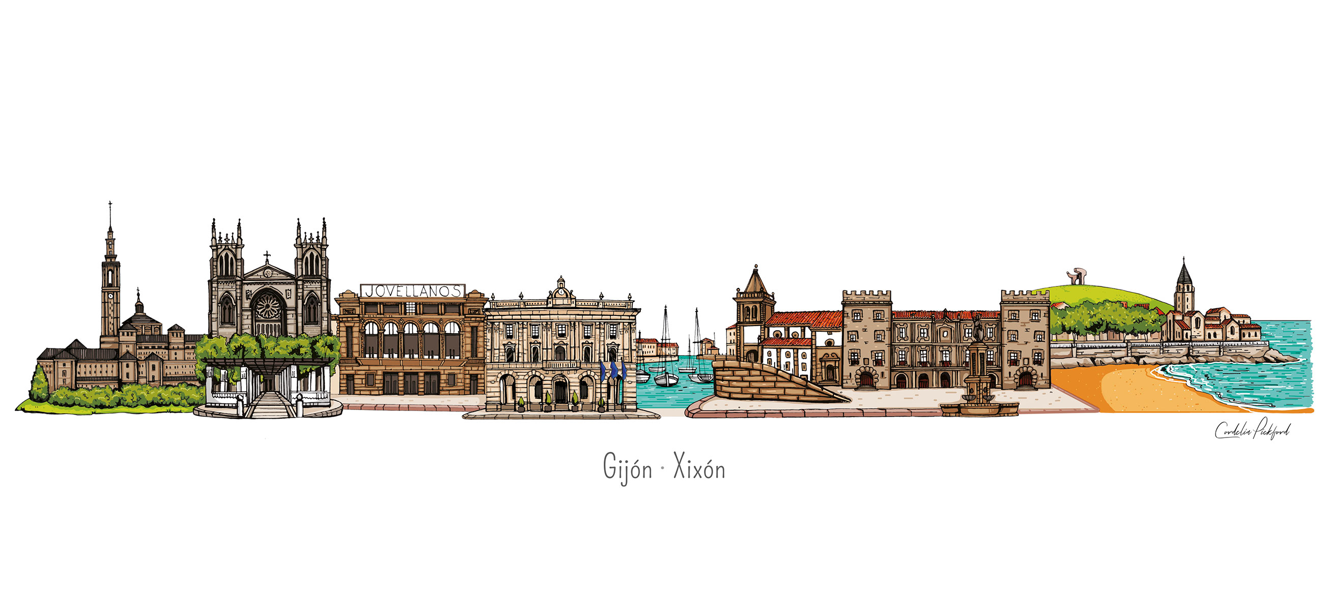 Skyline de Gijón