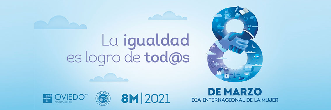 carteleria del 8M de Oviedo 2021