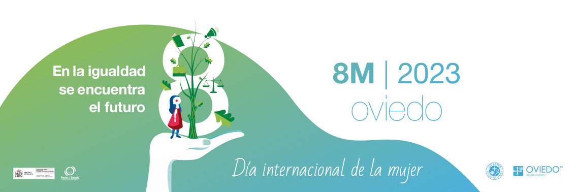carteleria del 8M de Oviedo 2023
