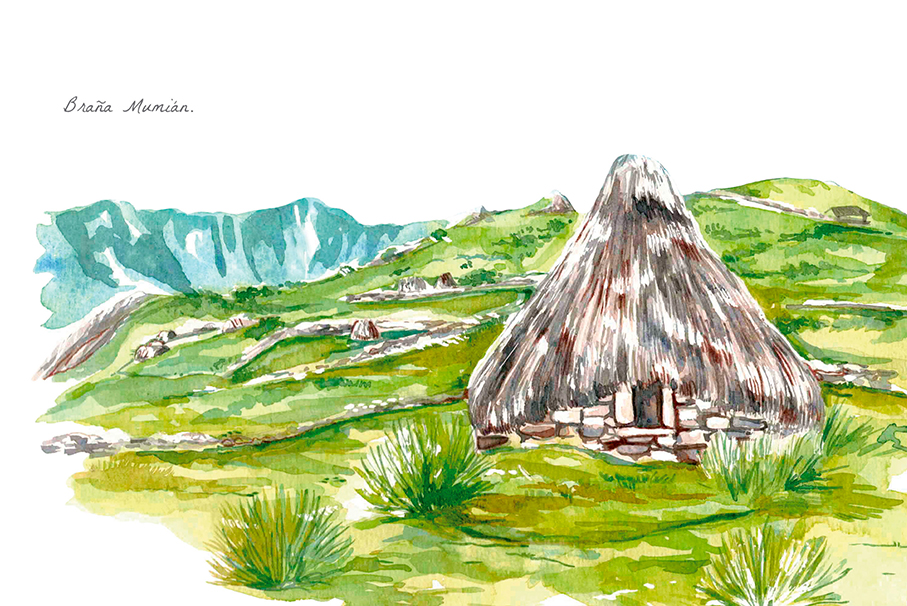 Acuarela de Asturias