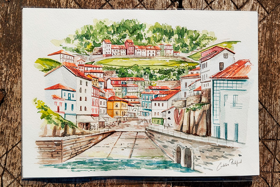 Acuarela de Asturias