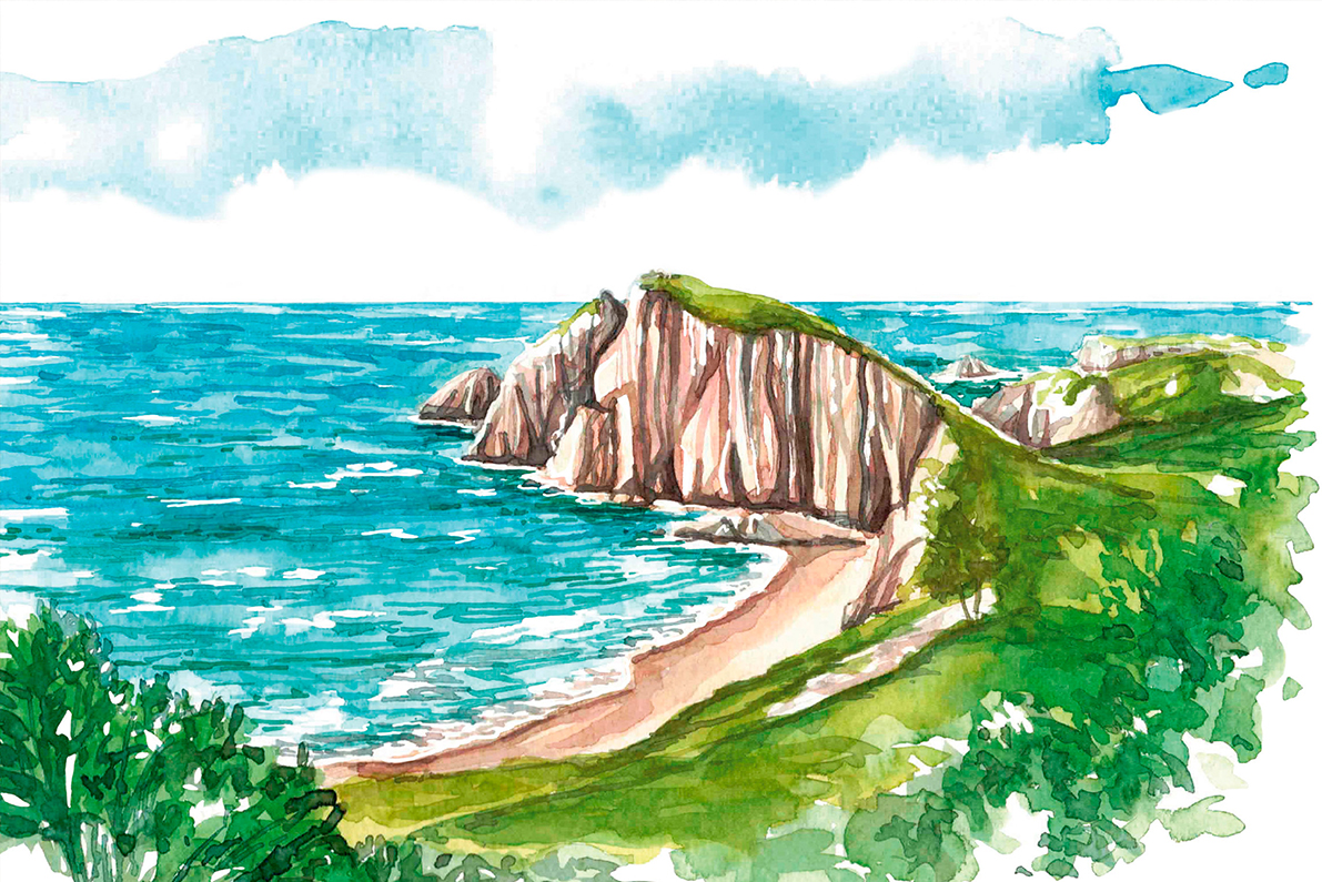 Acuarela de Asturias