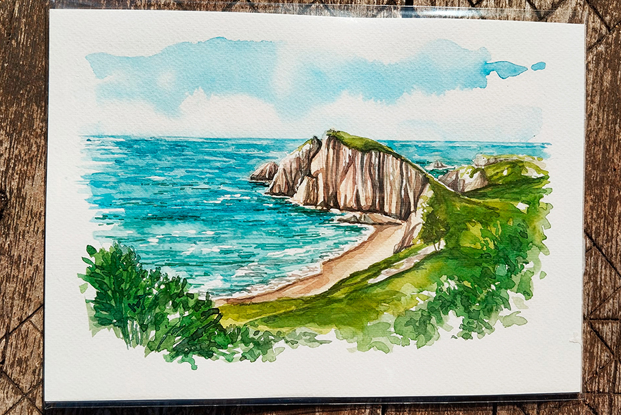 Acuarela de Asturias
