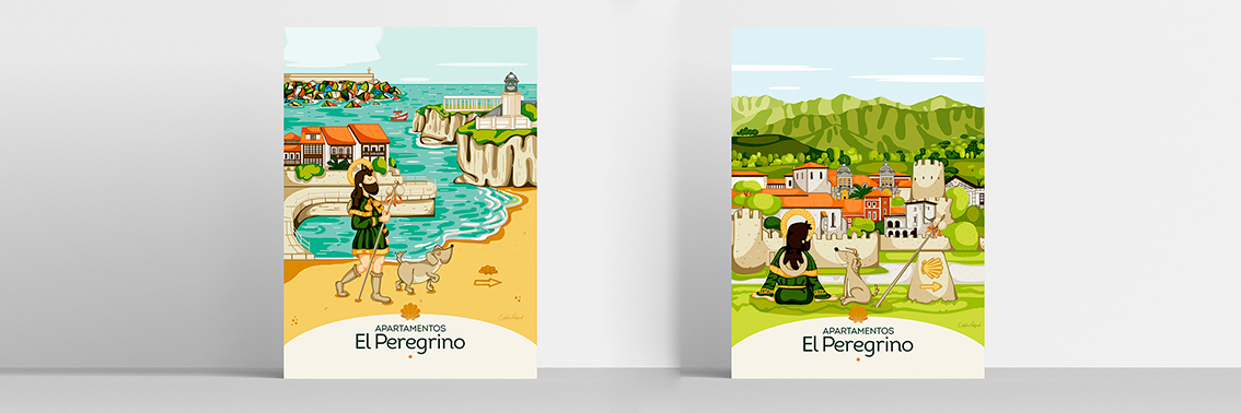 Placa apartamentos El Peregrino