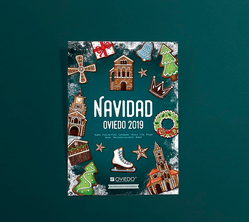 carteleria de Navidad Oviedo 2019