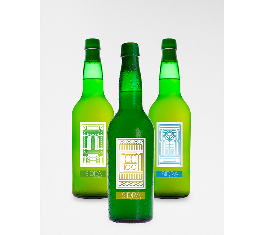 etiquetas de sidra asturiana