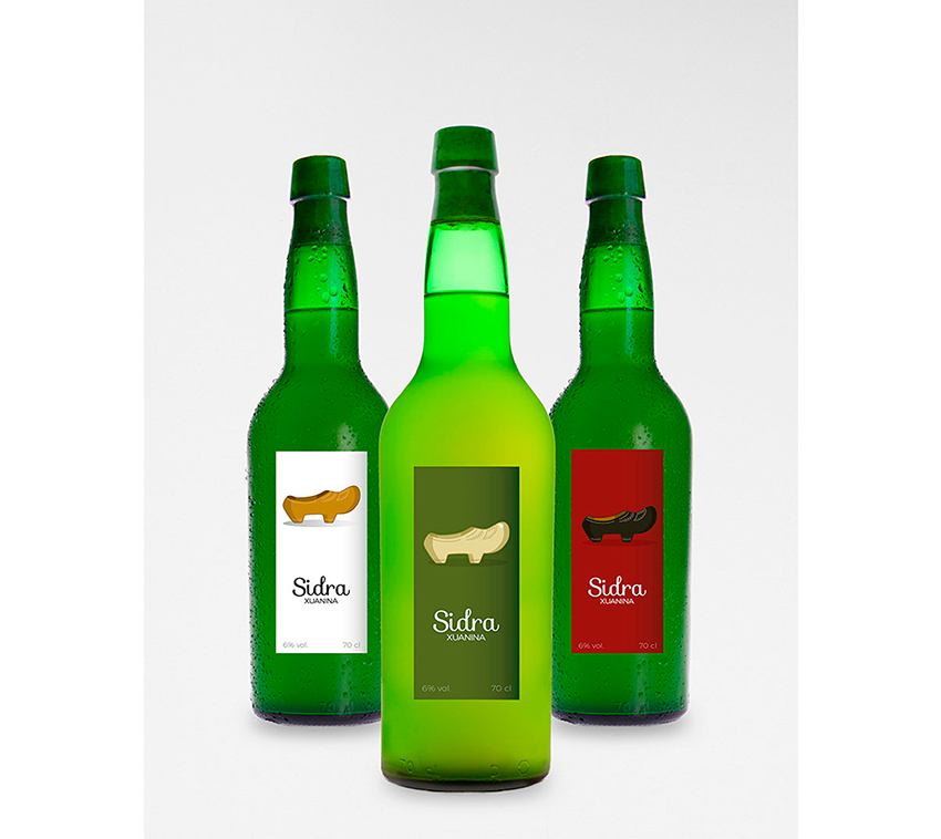 etiquetas de sidra asturiana