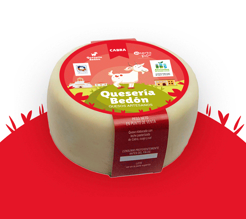 etiqueta de Quesos Bedón