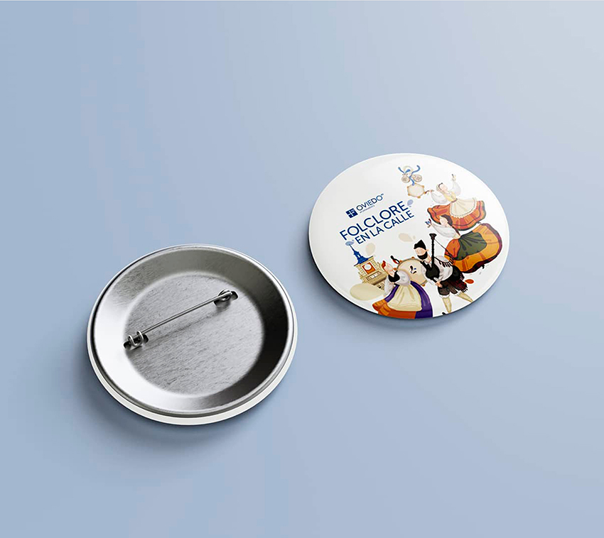 carteleria de folclore en la calle