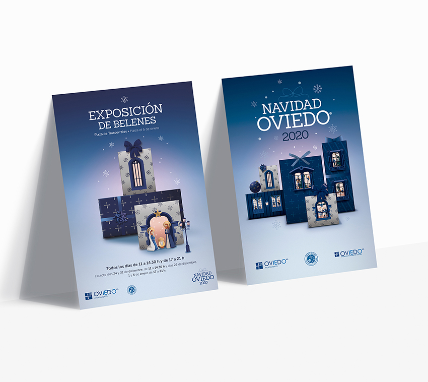 carteleria de Navidad Oviedo 2020