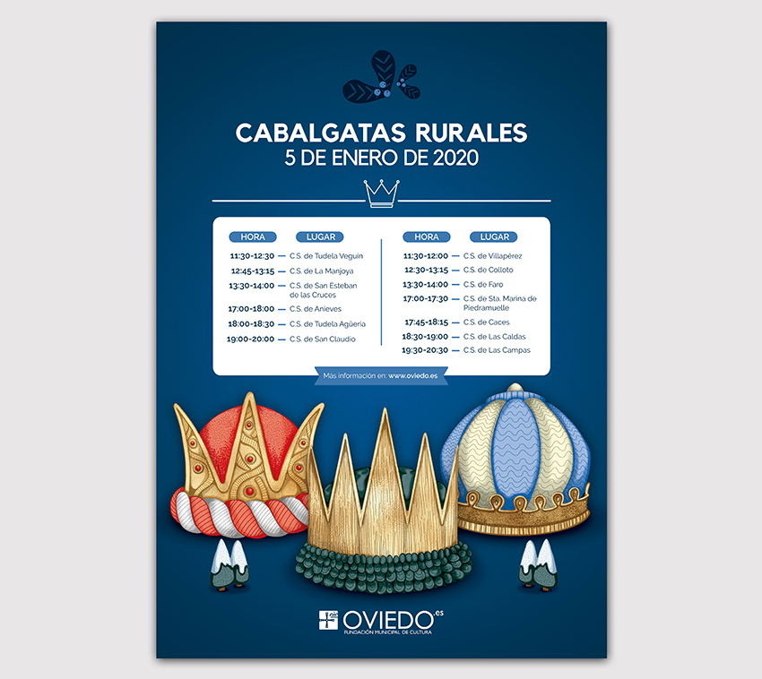 carteleria de Cabalgata Oviedo 2020